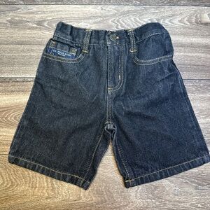 U.S. Polo Assn. Dark Wash Black Denim Kids Shorts